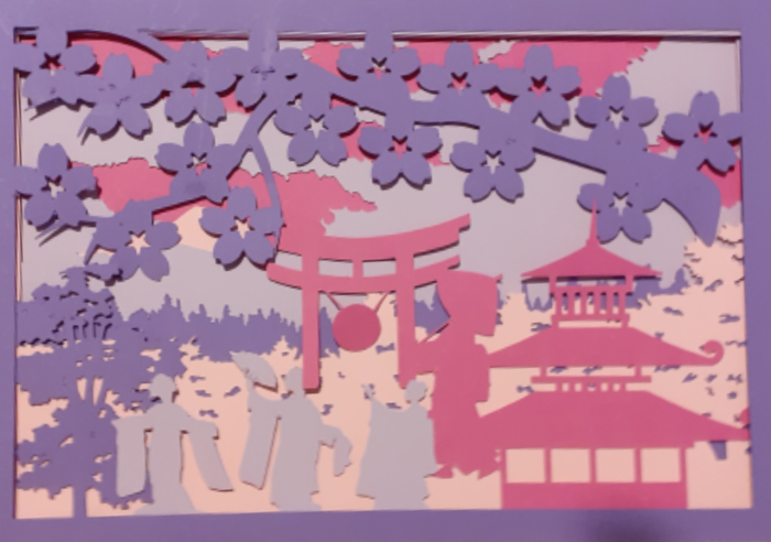 Japan Bilder - Handmade - Shadow Box