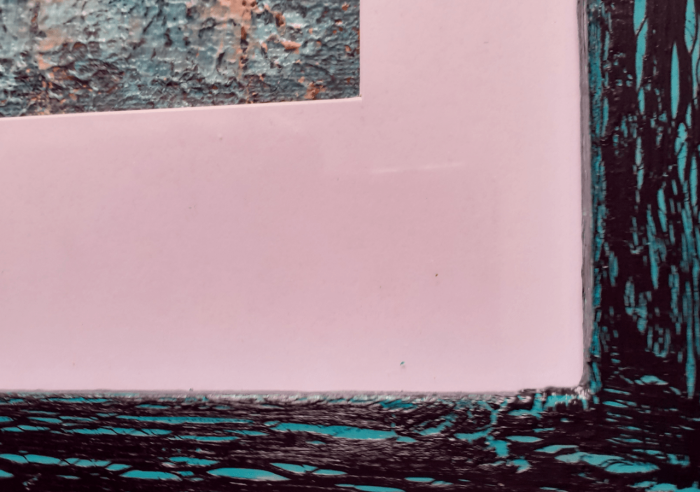 Außergewöhnliche Bilder handgemalt rosa auf Leinwand – Bild 3